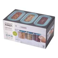 Joseph Joseph CupboardStore 3 Piece 1.3L Food Storage Set Dark Opal