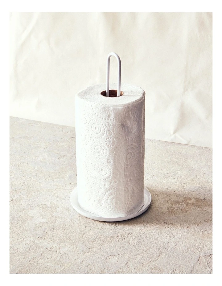 Salt&pepper Amana Paper Towel Holder 28cm White - Image 2