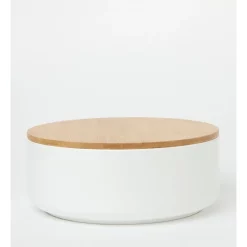 Vue Large Lidded Bowl In White