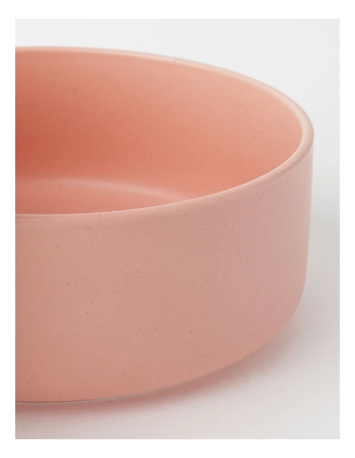 Vue Speckles Lidded Bowl Large With Bamboo Lid Pink 9.5cm - Image 3