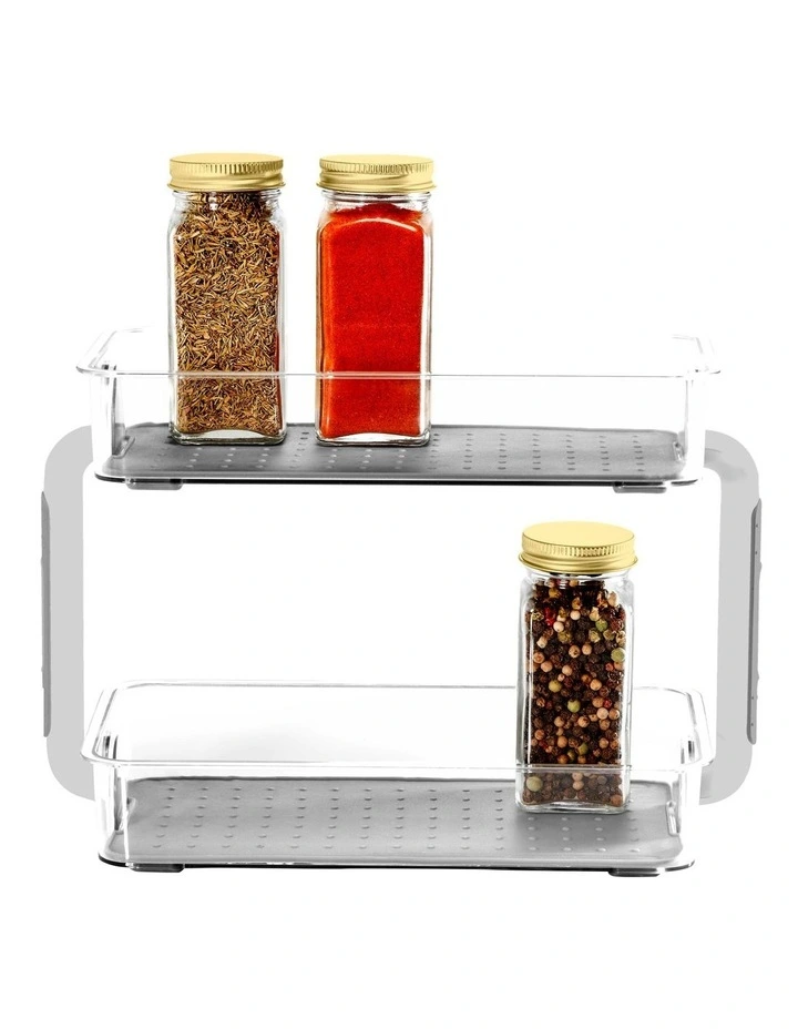 Madesmart Clear 2-Tier Spice Organiser 26.4 X 12.6 X 18.3cm - Image 3