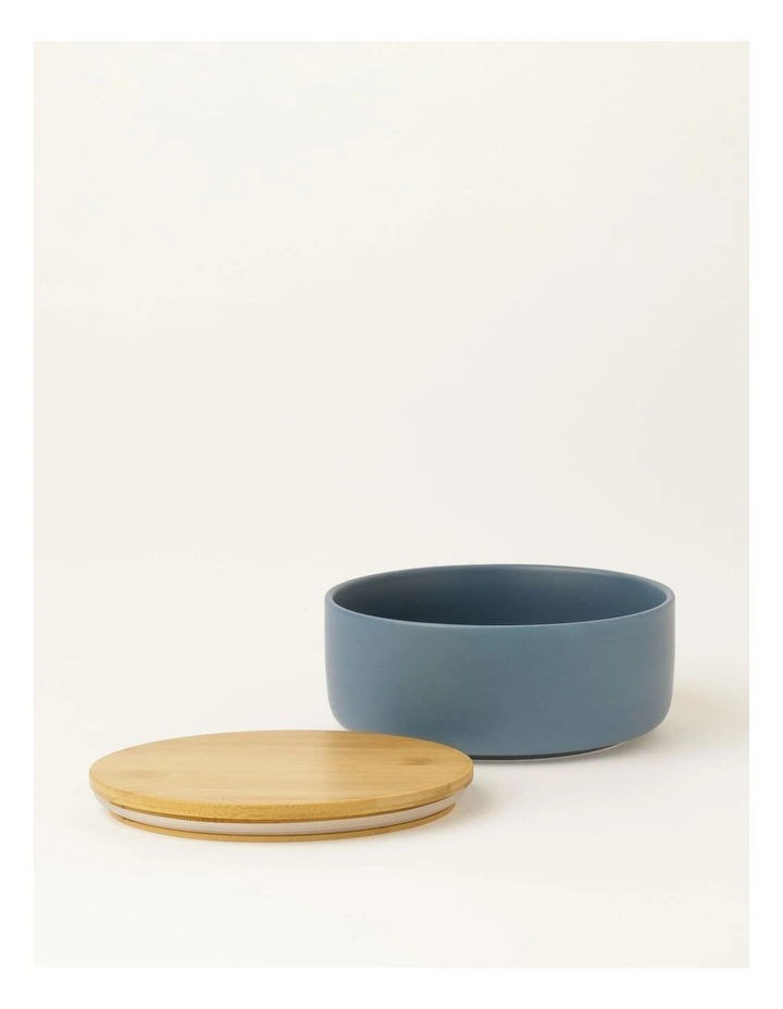 Vue Storage Lidded Bowl With Bamboo Lid 18dia X 8.6Hcm Medium Blue - Image 2