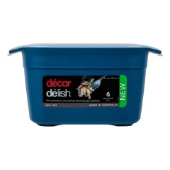Decor Delish 1.9L Microwavable Oblong Food Storage Blue