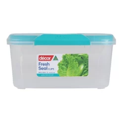 Decor Fresh Seal Clips 3L Oblong Food Storage Clear/Purple