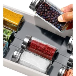 OXO Compact Spice Drawer Organiser In White/Grey 9 OXO Compact Spice Drawer Organiser In White/Grey -ChefX Shop unnamed file 116