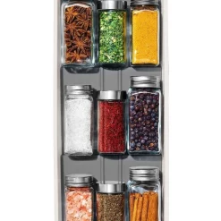 OXO Compact Spice Drawer Organiser In White/Grey 10 OXO Compact Spice Drawer Organiser In White/Grey -ChefX Shop unnamed file 117