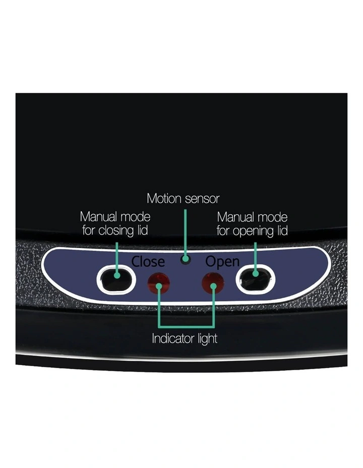 Devanti 58L Motion Sensor Rubbish Bin - Image 7