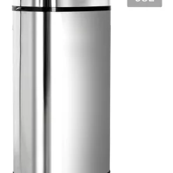 Devanti 68L Stainless Steel Motion Sensor Rubbish Bin