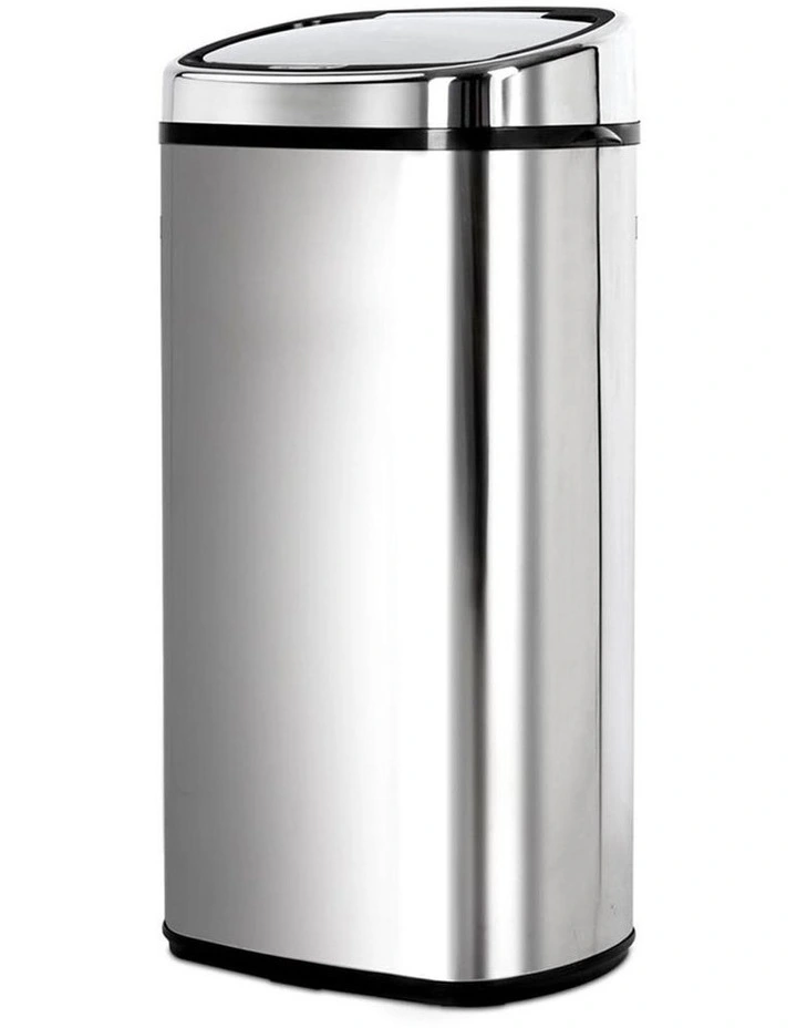 Devanti 68L Stainless Steel Motion Sensor Rubbish Bin - Image 3