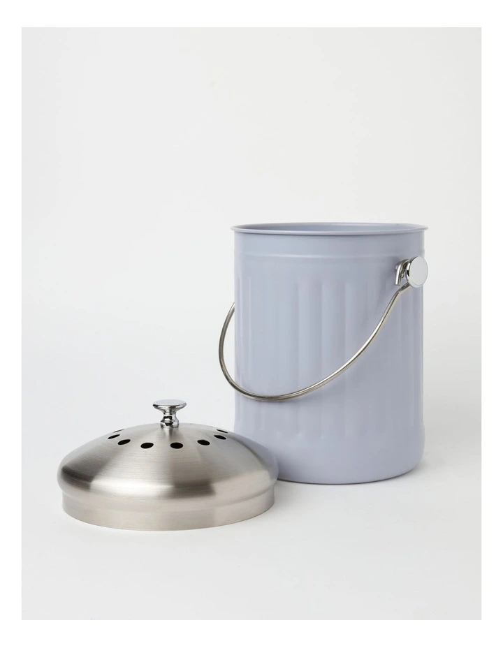 Vue Stainless Steel Compost Bin 5L In Purple Heather - Image 2