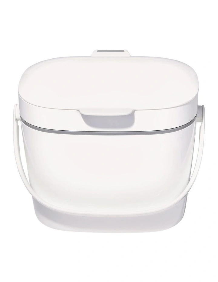 OXO Good Grips Easy Clean Compost Bin In White 1 OXO Good Grips Easy Clean Compost Bin In White