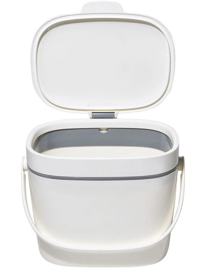 OXO Good Grips Easy Clean Compost Bin In White 2 OXO Good Grips Easy Clean Compost Bin In White - Image 2