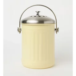 Vue Stainless Steel Compost Bin 5L In Wax Yellow