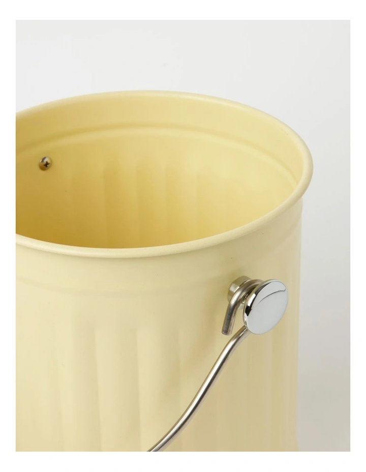 Vue Stainless Steel Compost Bin 5L In Wax Yellow 4 Vue Stainless Steel Compost Bin 5L In Wax Yellow - Image 4
