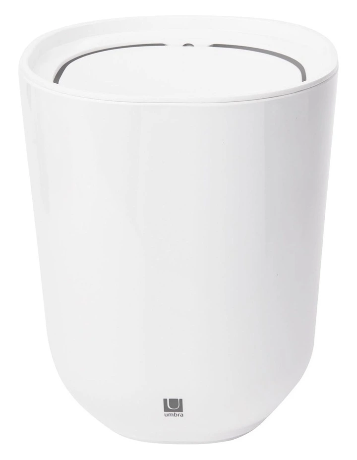 Umbra Step Waste Can With Lid 20 X 20 X 26cm In White
