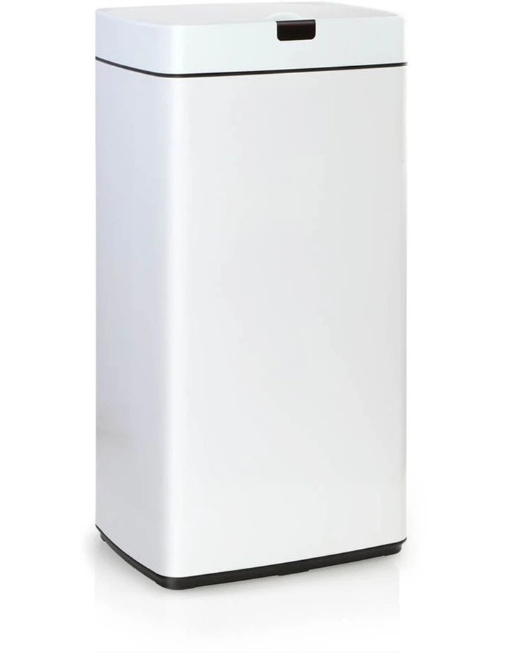 Devanti 45L Sensor Bin White 1 Devanti 45L Sensor Bin White