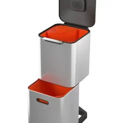 Joseph Joseph Totem Compact 40L Stainless Steel Bin