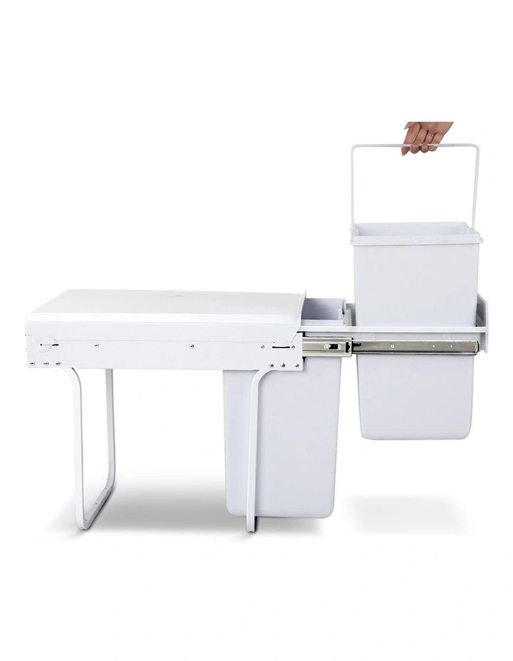 Cefito Set Of 2 20L Twin Pull Out Bins - Image 5