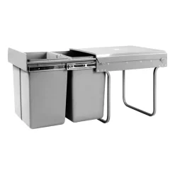 Cefito Set Of 2 20L Twin Pull Out Bins