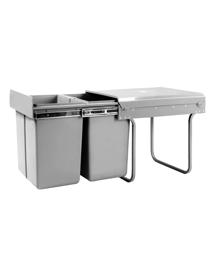 Cefito Set Of 2 20L Twin Pull Out Bins