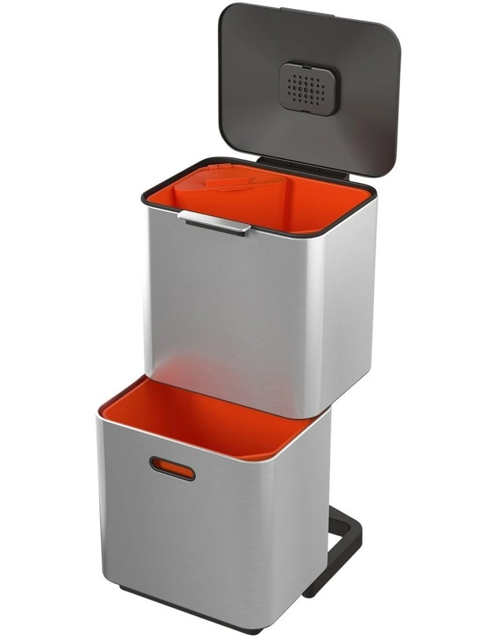Joseph Joseph Totem Max 60L Stainless Steel Bin