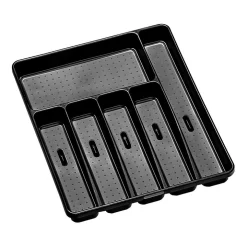 Madesmart 6 Compartment Cutlery Tray In Carbon