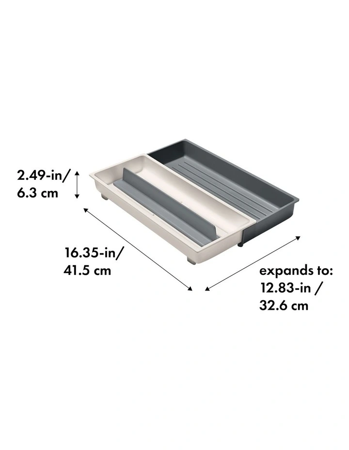 OXO Expandable Long Tool Organiser In White/Grey - Image 2