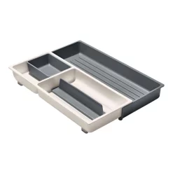 OXO Expandable Kitchen Tool Drawer Organiser In White/Grey