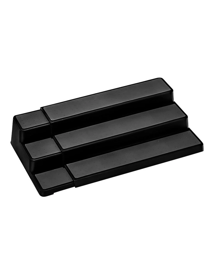 Madesmart 3-Tier Expandable Shelf Organiser 38x25x9cm In Carbon 1 Madesmart 3-Tier Expandable Shelf Organiser 38x25x9cm In Carbon