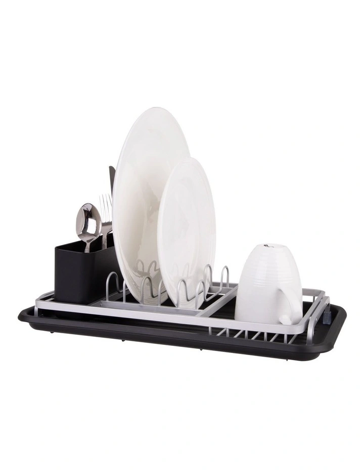 D.line Aluminium Compact Dish Rack W/ Draining Board 1 D.line Aluminium Compact Dish Rack W/ Draining Board