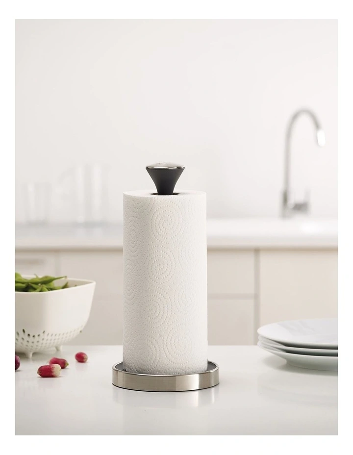 Joseph Joseph Push&Tear Kitchen Roll Holder Grey - Image 4