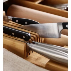 Joseph Joseph Drawer Store Bamboo 2 Tier Knife Organiser -ChefX Shop unnamed file 211