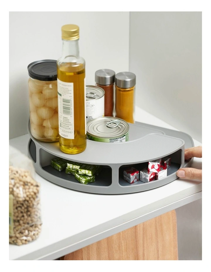 Joseph Joseph CupboardStore Rotating Organiser Grey - Image 2