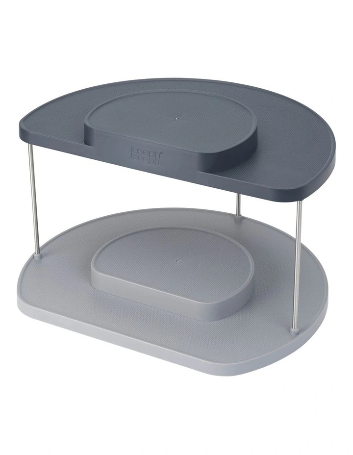 Joseph Joseph CupboardStore 2-Tier Rotating Organiser Grey