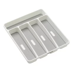 Madesmart 5 Compartment Cutlery Tray White