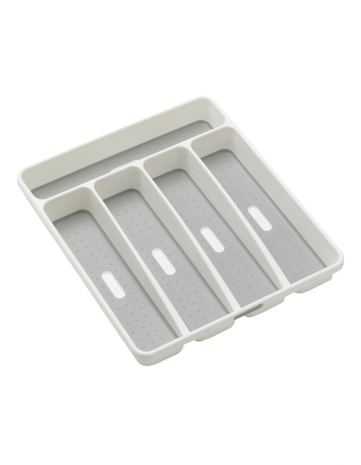 Madesmart 5 Compartment Cutlery Tray White 1 Madesmart 5 Compartment Cutlery Tray White