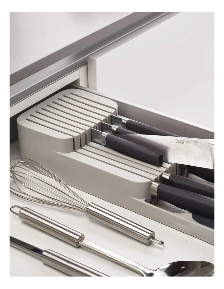 Joseph Joseph DrawerStore Compact Knife Organiser Grey 2 Joseph Joseph DrawerStore Compact Knife Organiser Grey - Image 2