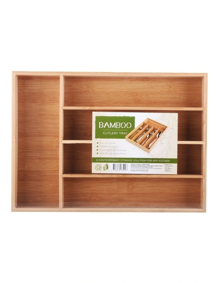 Living Today Bamboo Cutlery Tray - Image 2