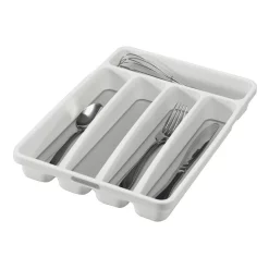 Madesmart Mini 5 Compartment Cutlery Tray 32.4 X 23.2 X 4.8cm In White