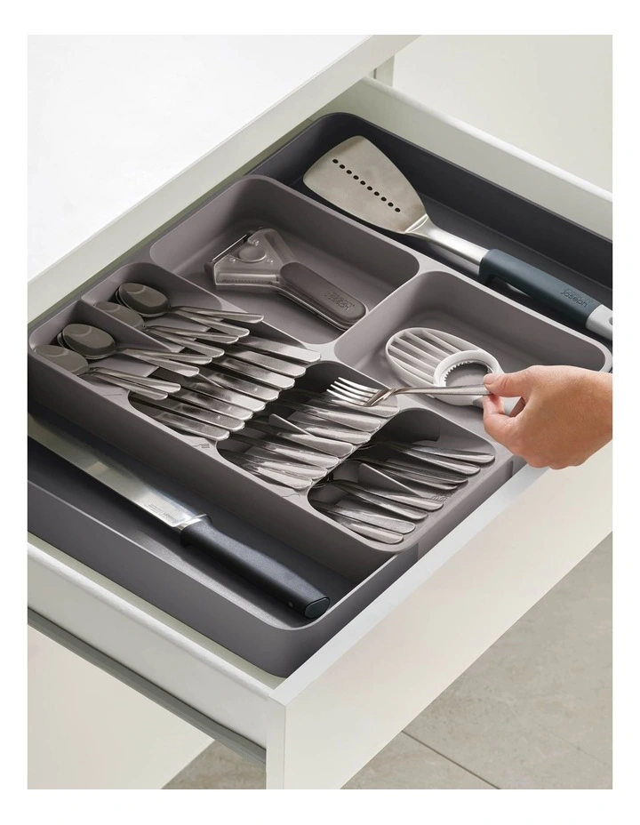 Joseph Joseph DrawerStore Expanding Cutlery, Utensil & Gadgets Organiser Grey - Image 3