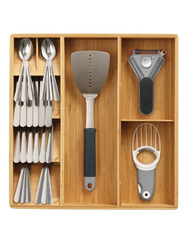 Joseph Joseph Drawer Store Bamboo Cutlery, Utensil & Gadget Organiser - Image 2