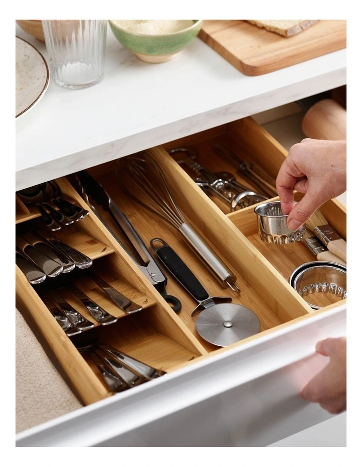 Joseph Joseph Drawer Store Bamboo Cutlery, Utensil & Gadget Organiser - Image 3