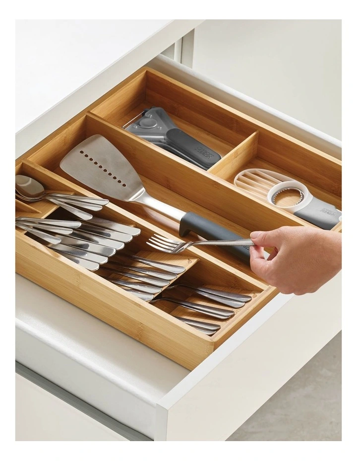 Joseph Joseph Drawer Store Bamboo Cutlery, Utensil & Gadget Organiser - Image 4