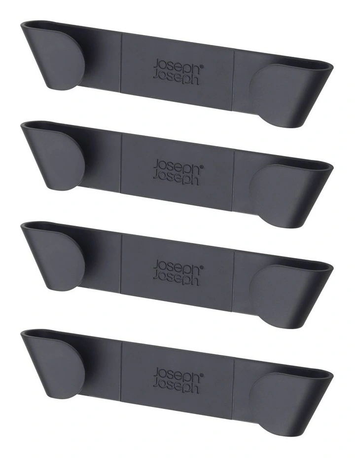 Joseph Joseph Set Of 4 Cupboard Pan Lid Holders Black