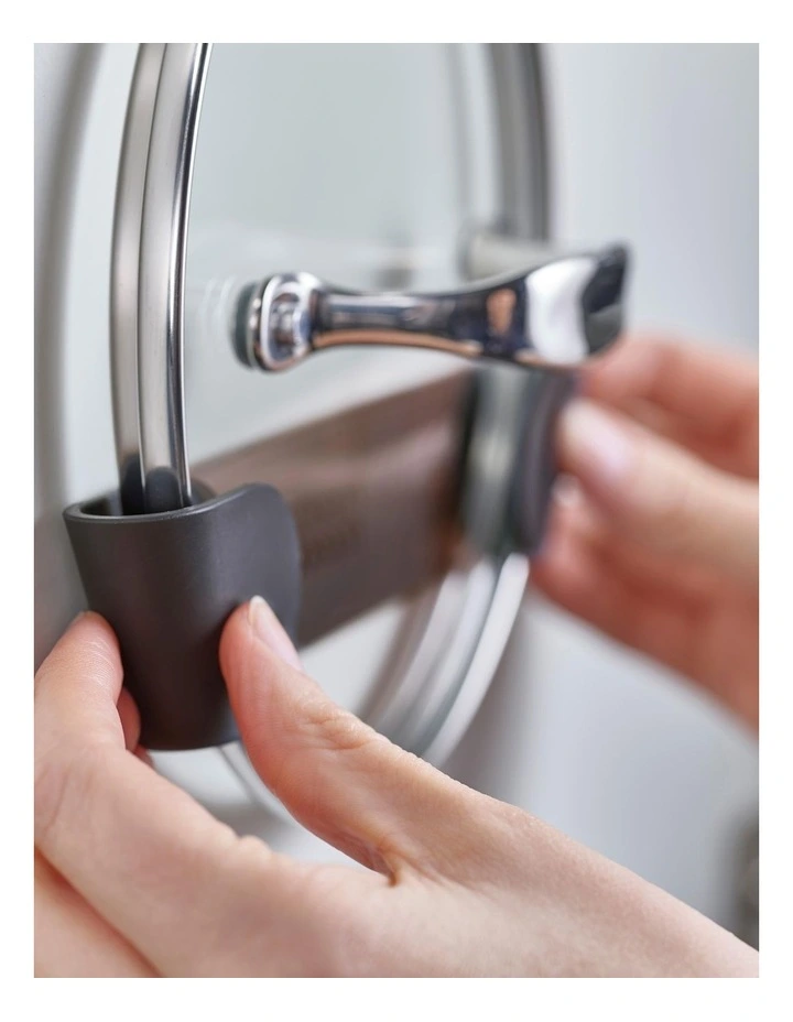 Joseph Joseph Set Of 4 Cupboard Pan Lid Holders Black - Image 3