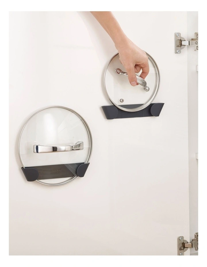 Joseph Joseph Set Of 4 Cupboard Pan Lid Holders Black - Image 4
