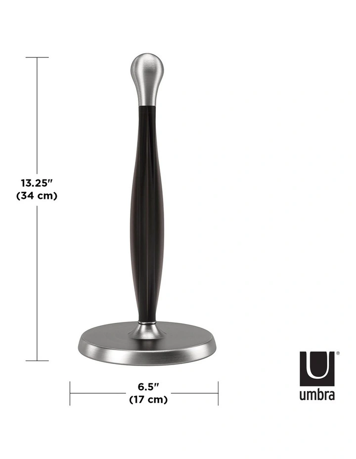 Umbra Tug Paper Towel Holder 17 X 17 X 34cm In Silver Grey - Image 2