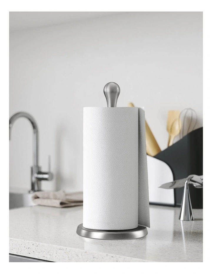 Umbra Tug Paper Towel Holder 17 X 17 X 34cm In Silver Grey - Image 3