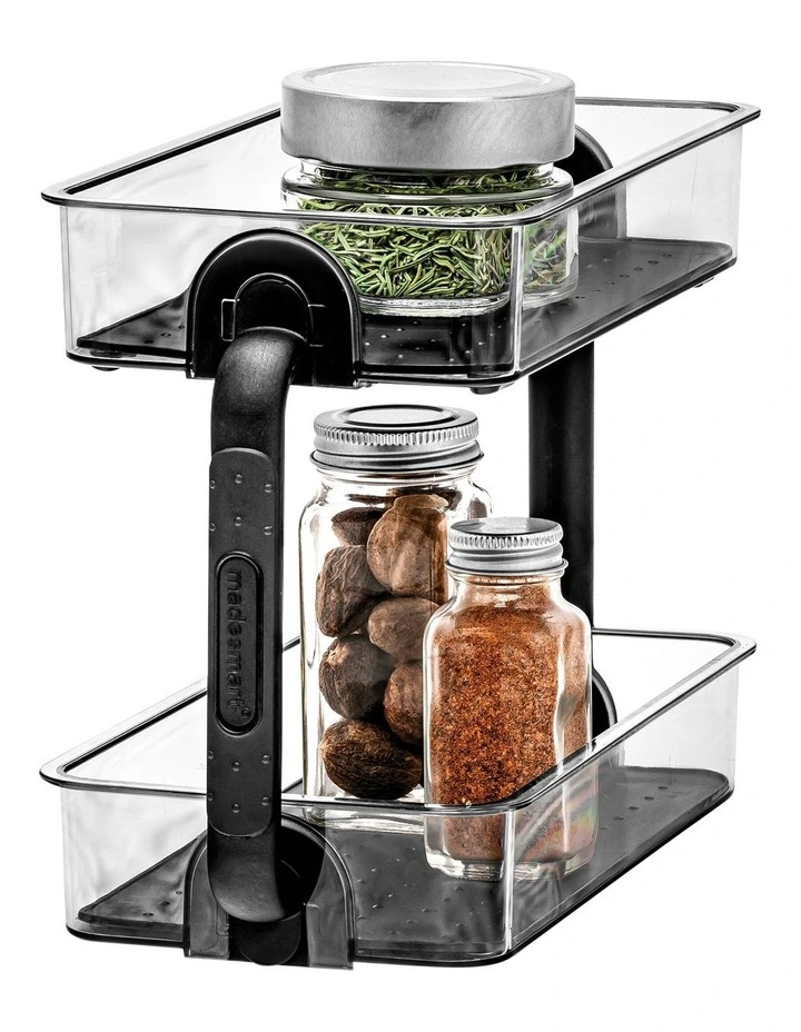 Madesmart 2-Tier Spice Organiser 27x13x18cm In Carbon 2 Madesmart 2-Tier Spice Organiser 27x13x18cm In Carbon - Image 2