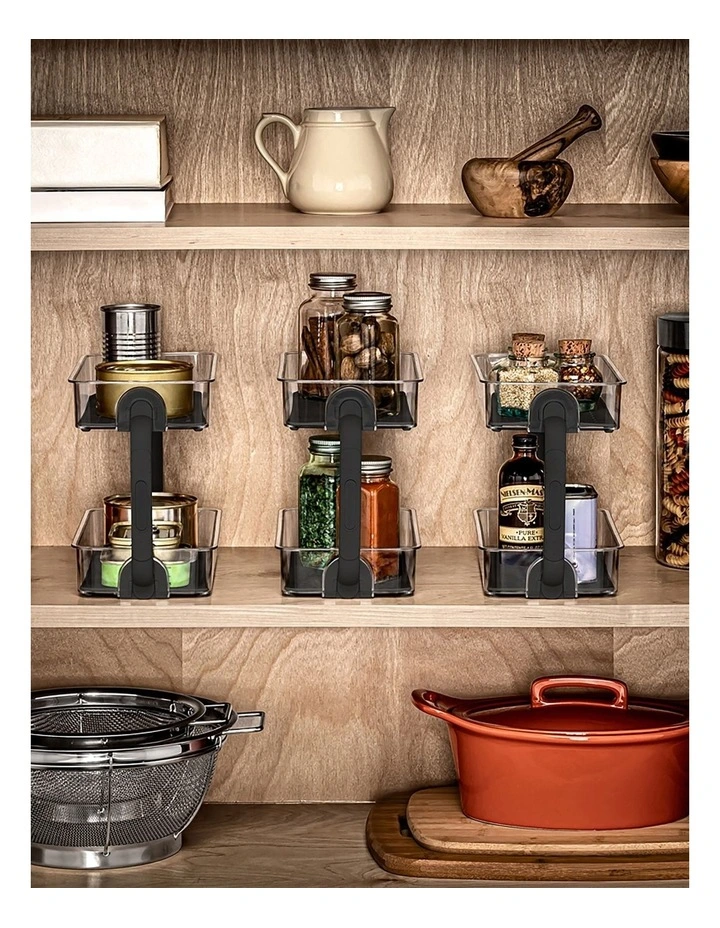 Madesmart 2-Tier Spice Organiser 27x13x18cm In Carbon 4 Madesmart 2-Tier Spice Organiser 27x13x18cm In Carbon - Image 4